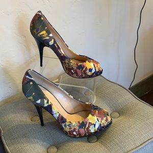 Colorful patterned heels by Giuseppe Zanotti